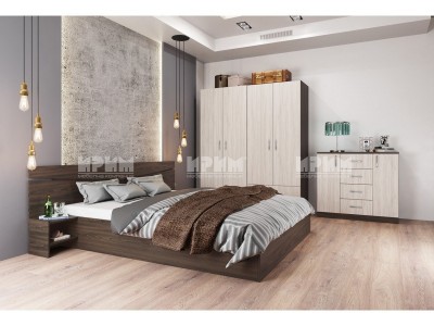 Σετ κρεβατοκάμαρας City 7062 (wenge/astra)