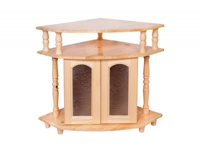 Έπιπλο τηλεόρασης γωνιακό  BAR από μασίφ ξύλο