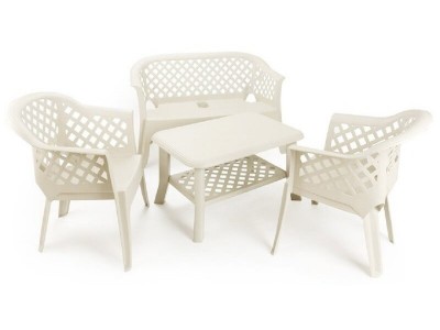 Σετ κήπου Lario/ Niso/ Lariana λευκό 